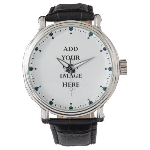 Passen Sie das blaue Punktbild an Armbanduhr