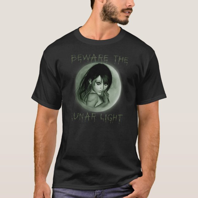 Passen Sie das Mondlicht auf T-Shirt (Vorderseite)