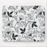 Passen Sie das Muster der schwarzen Flora an Mousepad<br><div class="desc">Passen Sie das Muster der schwarzen Flora an. Ändern Sie die Hintergrundfarbe.</div>