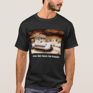 Passen Sie das Tram-Auto bitte auf T-Shirt