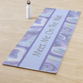 Passen Sie den blauen Lila Silberstreifen am Agate Yogamatte