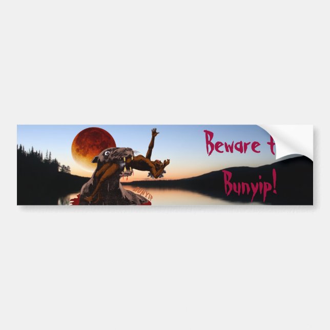 Passen Sie den Bunyip Autoaufkleber auf (Vorne)