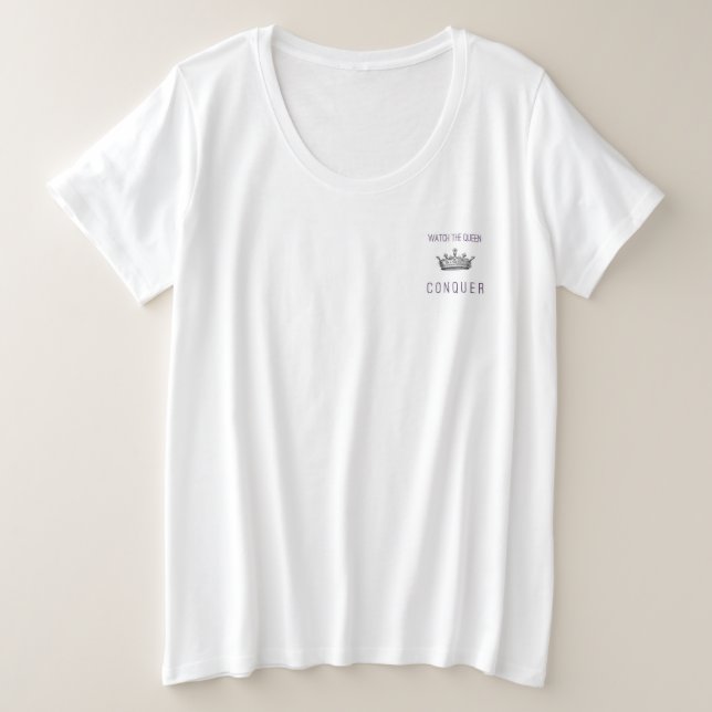 Passen Sie die Königin auf, PKU Bewusstseins-Shirt Große Größe T-Shirt (Design vorne)