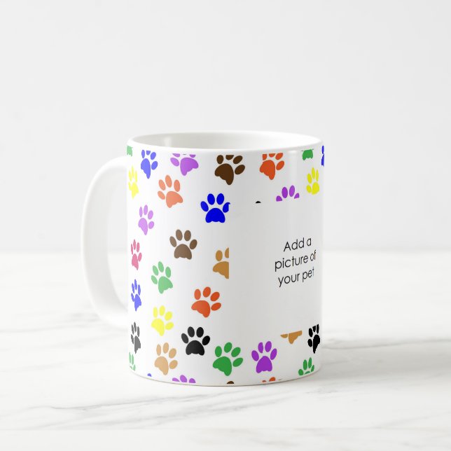 Passen Sie die Tasse für den Pet-Druck an. (Vorderseite Links)