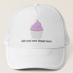 Passen Sie diese Lilac Cupcake Grafik an Truckerkappe
