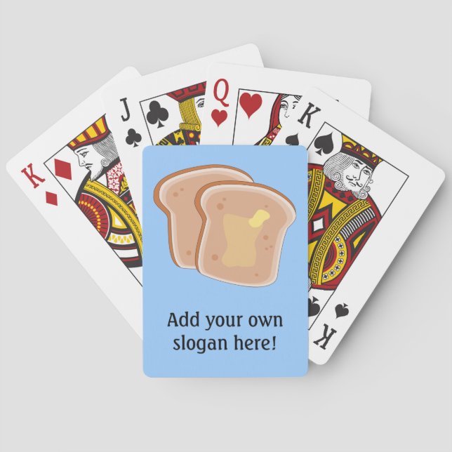 Passen Sie diese Toast-Grafik an Spielkarten (Rückseite)