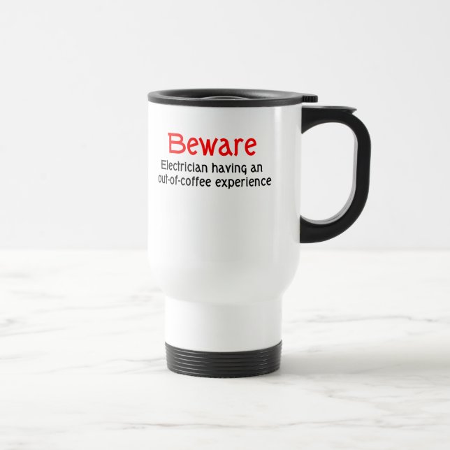 Passen Sie Elektriker aus Kaffee-Erfahrungs-Tasse Reisebecher (Rechts)