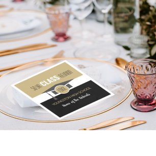 Passen Sie es an! Ihr Jahr und Wiedersehen Napkins Serviette