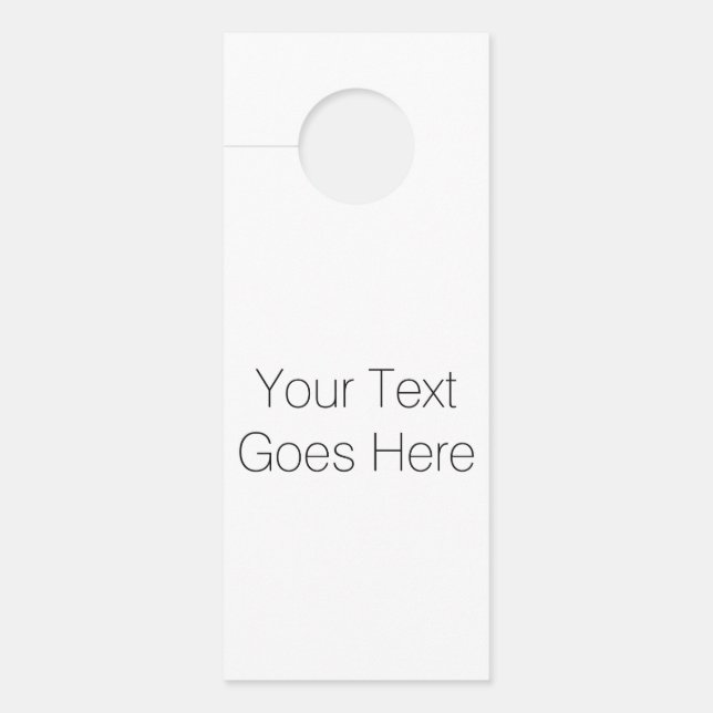 Passen Sie es an! Türanhänger (Vorderseite)