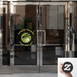 Passen Sie Express Ramen Noodles Restaurant Door a Fensteraufkleber
