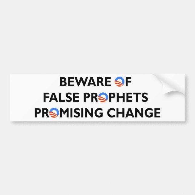 Passen Sie falsche Prophet-viel versprechende Autoaufkleber (Vorne)