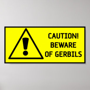 Passen Sie Gerbils auf Poster