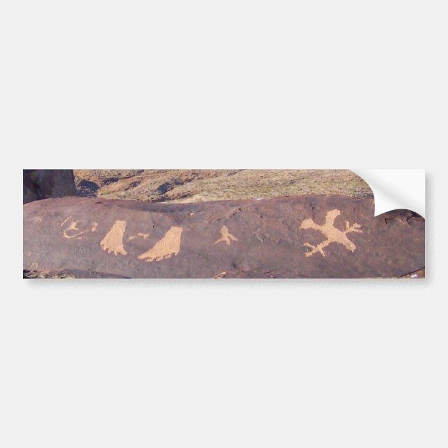 Passen Sie Ihre Schritt-Amerikanerpetroglyphe auf Autoaufkleber (Vorne)