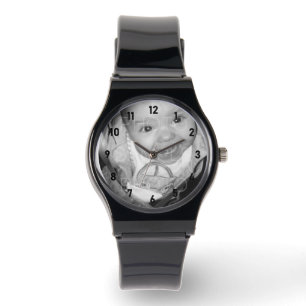 Passen Sie Ihre schwarzen und weißen Foto-Zahlen a Armbanduhr