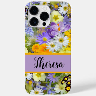 Passen Sie Ihren Namen Girly Bright Flows an Case-Mate iPhone 14 Pro Max Hülle