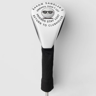 Passen Sie Ihren Namen Golf Ball Cartoon Joke an Headcover