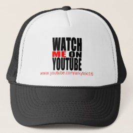 Passen Sie mich auf YouTube | auf, die modern sind Truckerkappe