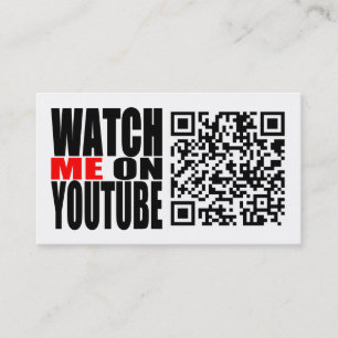 Passen Sie mich auf YouTube   auf, die modern sind Visitenkarte
