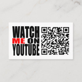 Passen Sie mich auf YouTube | auf, die modern sind Visitenkarte