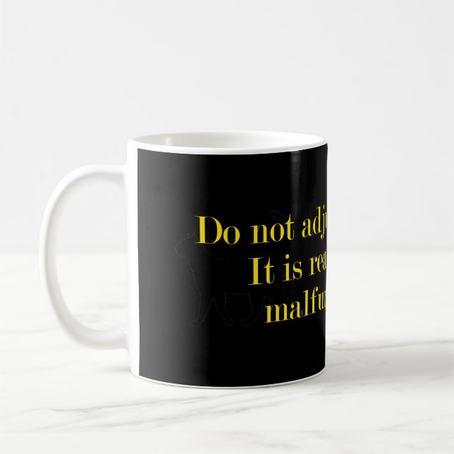 Passen Sie nicht Ihren Geist an Kaffeetasse (Links)