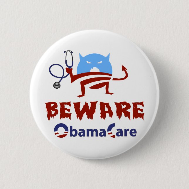 Passen Sie ObamaCare auf Button (Vorderseite)