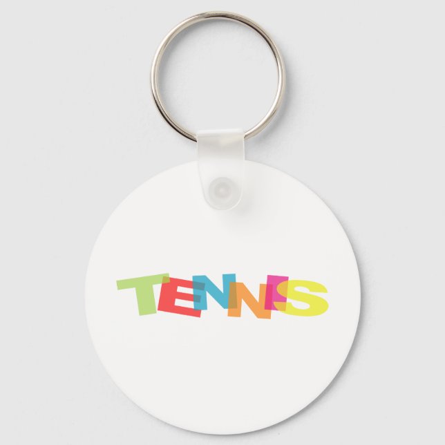 Passen Sie sich Ihre Tennisgeschenke an Schlüsselanhänger (Vorderseite)
