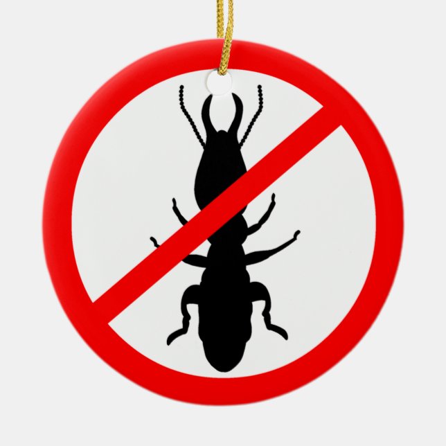Passen Sie Termiten auf Keramik Ornament (Vorne)