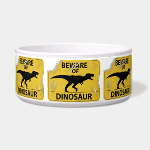 Passen Sie vom Dinosaurier auf (beschädigt) Napf