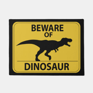 Passen Sie vom Dinosaurier auf Fußmatte