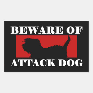 Passen Sie vom Kampfhund - Affenpinscher auf Rechteckiger Aufkleber