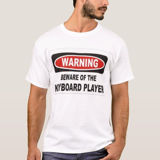 passen Sie vom Keyboarder auf T-Shirt (Vorderseite)