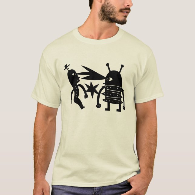 Passen Sie vom Roboter auf T-Shirt (Vorderseite)