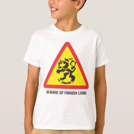 Passen Sie vom T - Shirt der finnische Löwe-Kinder