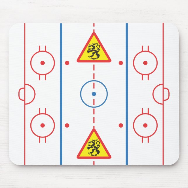 Passen Sie von der Löwe-Hockey-Eisbahn Mousepad au (Vorne)