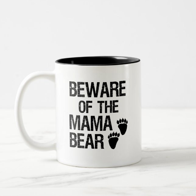 Passen Sie von der lustigen Kaffee-Tasse Mutter Zweifarbige Tasse (Links)