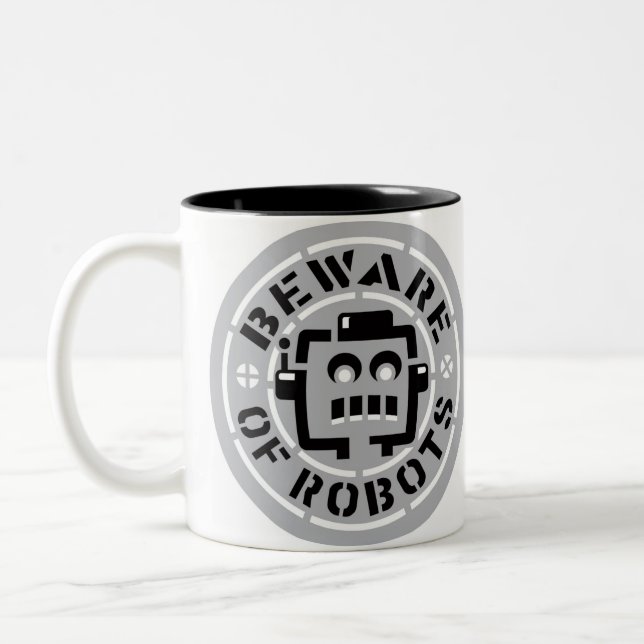 Passen Sie von der Roboter-Tasse auf Zweifarbige Tasse (Links)
