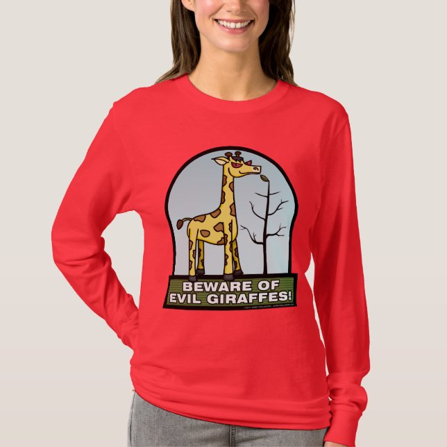 Passen Sie von schlechtem Giraffen-Shirt 1 auf T-Shirt (Vorderseite)