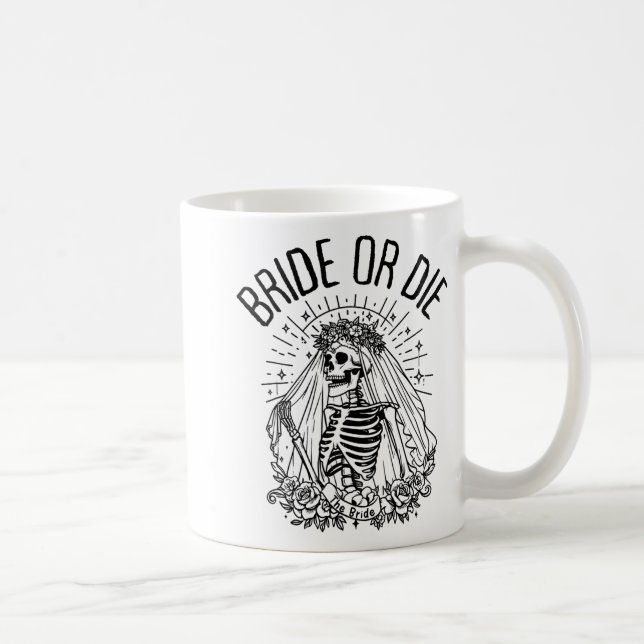 Passende Braut oder Die gotisches Skelett Bridal B Kaffeetasse (Rechts)