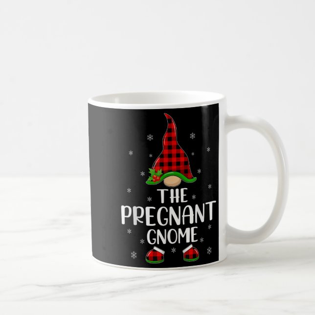Passende Familie Büffel Kariert Der Schwangere Gno Kaffeetasse (Rechts)