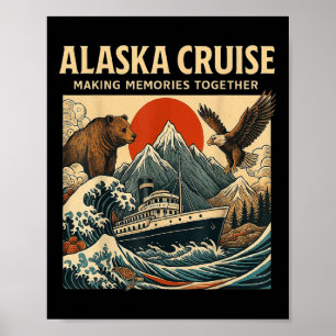 Passende Familie Freunde Und Gruppe Alaska Kreuzfa Poster