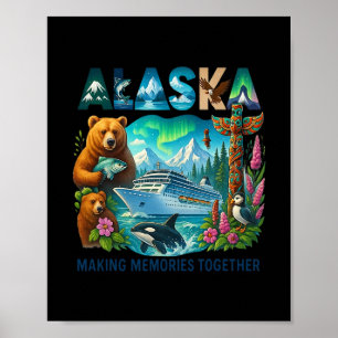 Passende Familie Freunde Und Gruppe Alaskan Alaska Poster