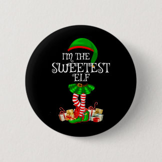 Passende Familiengruppe Der süßeste Elf Weihnachte Button