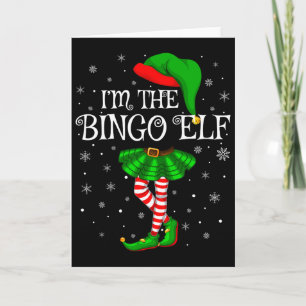 Passende Familiengruppe Ich bin der Bingo-Elf Weih Karte