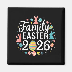 Passende Familient Ostern 2026 Gruppe Hase Ei Magnet