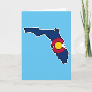 Passende Florida Colorado Fahnenkarte Karte