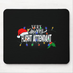 Passende sehr fröhliche Flugbegleiter-Weihnachten Mousepad