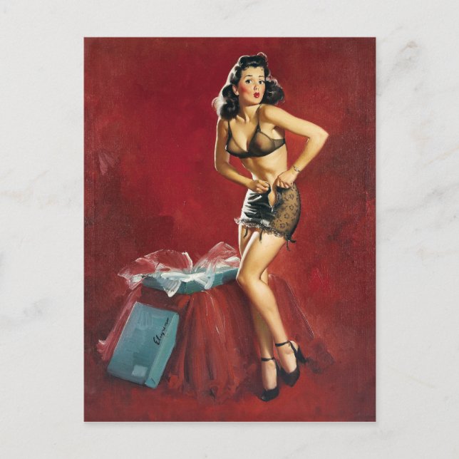 Passender Pin Up Postkarte (Vorderseite)