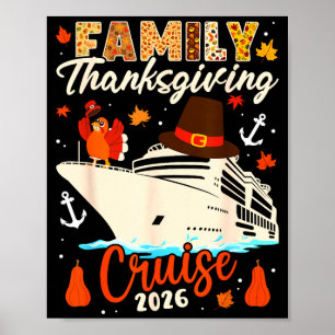 Passender Urlaub Herbst Familie Erntedankfest Poster