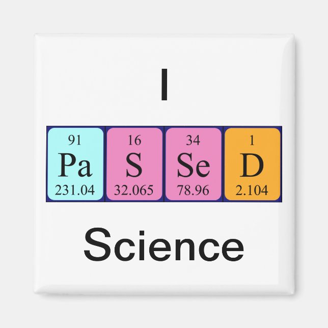 Passender wissenschaftlicher Periodenmagnet Magnet (Vorne)