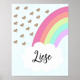 Passendes Regenbogen-Schwester-Plakat linker Bogen Poster